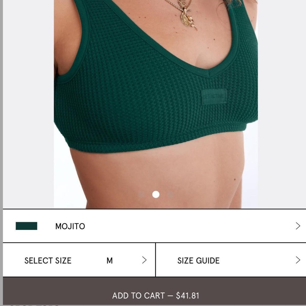 Set Active lounge dip bra in Mojito